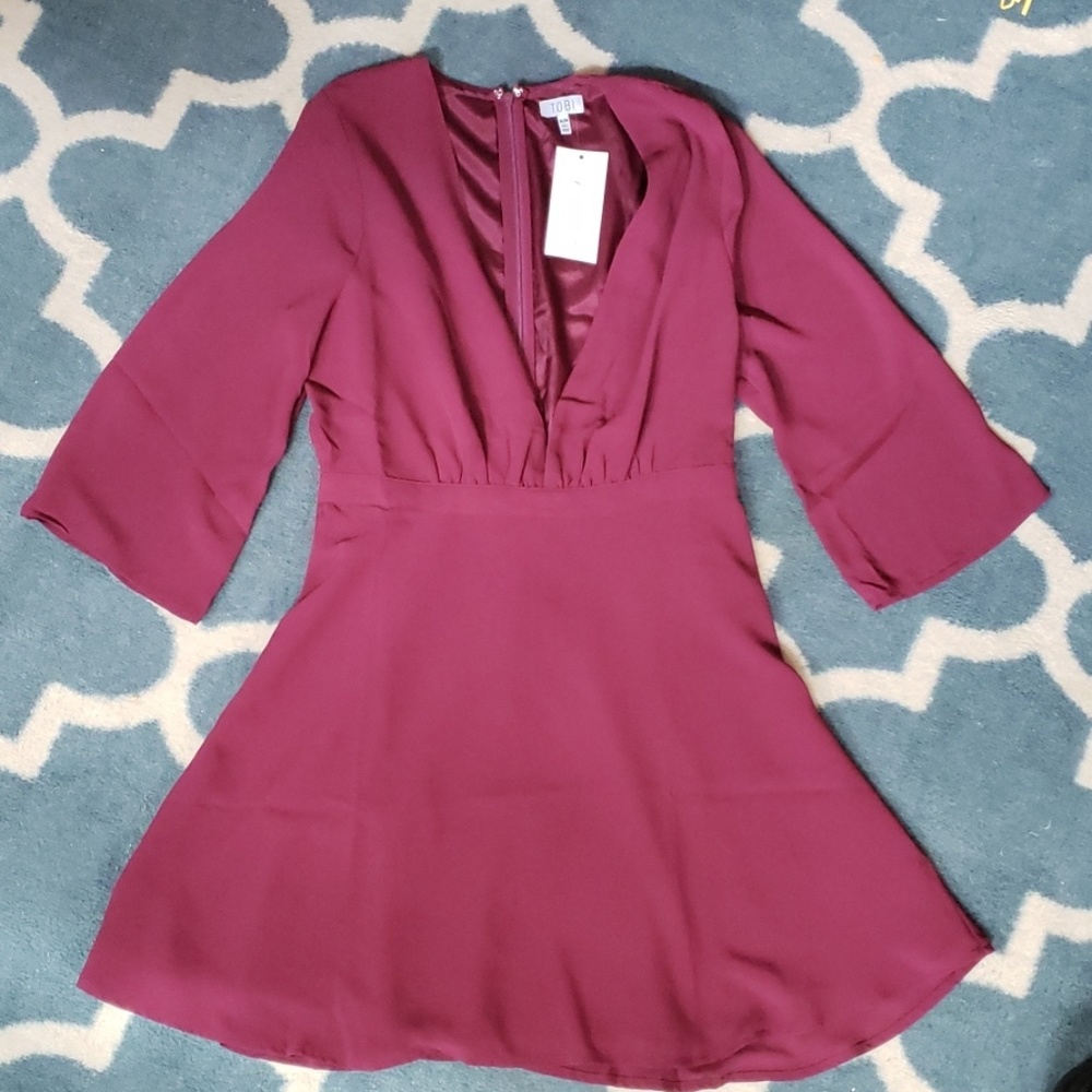 NWT Sexy Maroon Dress